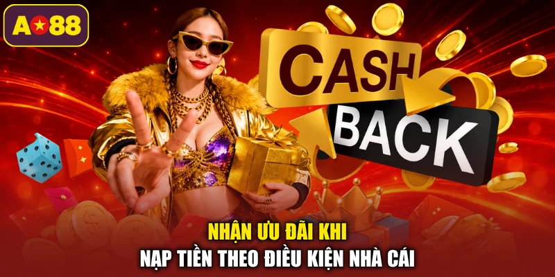 Nhận ưu đãi khi nạp tiền theo điều kiện nhà cái